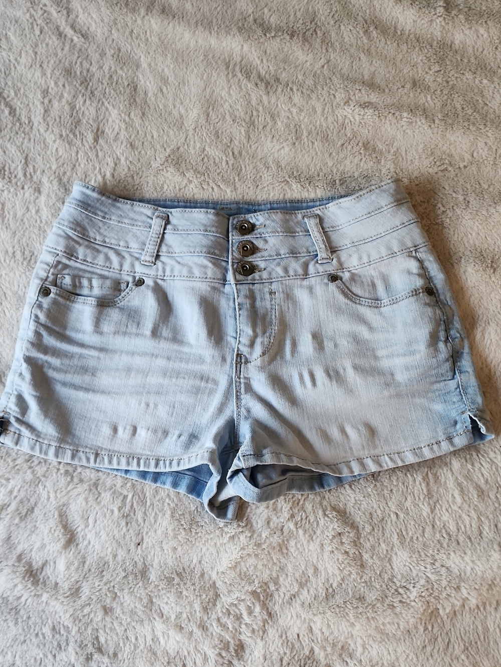 Blue Spice - Light Wash Denim Short Shorts Casual Summer | 7